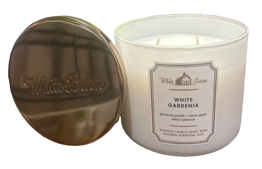 Bath & Body Works WHITE GARDENIA Scented 3-Wick Candle Large 14.5 oz